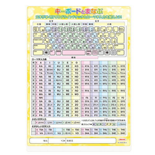 キーボードとまなぶ下敷き B5 学習