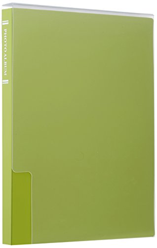 ナカバヤシ 超透明 ポケットアルバム KG 88枚収納 ライトグリーン CTPKG-80-LG