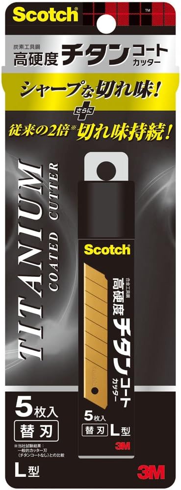 TI-CRL5 3M スコッチ チタンコートカッター 替え刃L5枚 刃長さ100mm TI-CRL5(180セット)