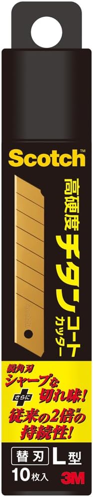 TI-CRL10 3M スコッチ チタンコートカッター 替え刃 Lサイズ 10枚 TI-CRL10(90セット)