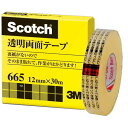 スリーエムジャパン スコッチ透明両面テープ665-1-12 12mm×30m 4547452716937(5セット)
