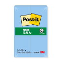 スリーエム ポストイット通常粘着製品 ふせん ブルー 75mm×25mm 100枚×2パッド 500RP-BN ふせん 付箋 ポストイット】(400セット)