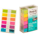 ポストイット ジョーブ製品 透明見出し エコノパック製品 メロン/イエロー/オレンジ/ローズ/パープル/スカイブルー 44mm×10mm 20枚×6パッド 68...