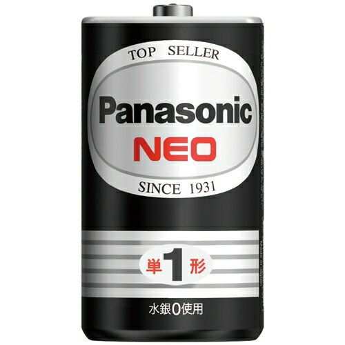 Panasonic マンガン乾電池 ネオ黒 単1 R20PNB 2個 4984824410862