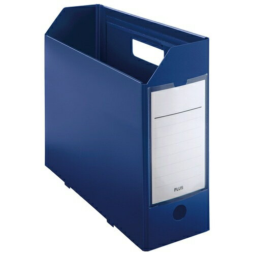 プラス PPボックスファイル＋ A4E ネイビー 4977564679248