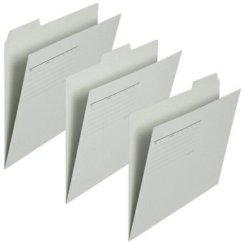 プラス カットフォルダー 3山 FL-063IF A4 灰 4977564238315