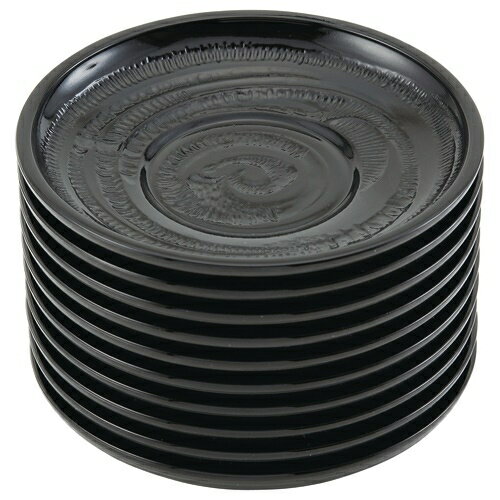 いちがま 木彫風茶托 10枚入 1005-1 4949139001662