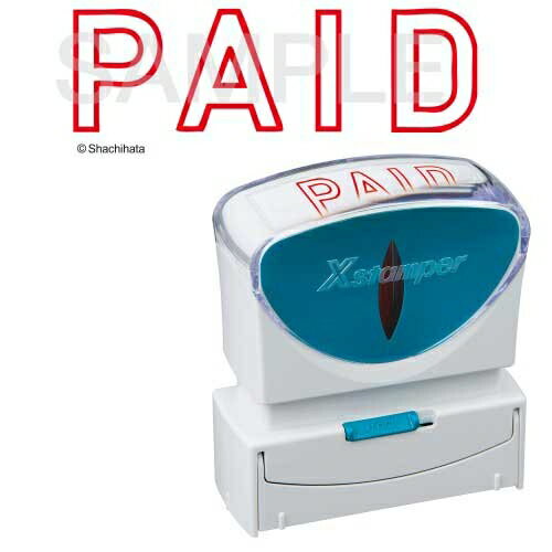 シヤチハタ X2キャップレスB型 赤PAID X2-B-10052 4974052728631