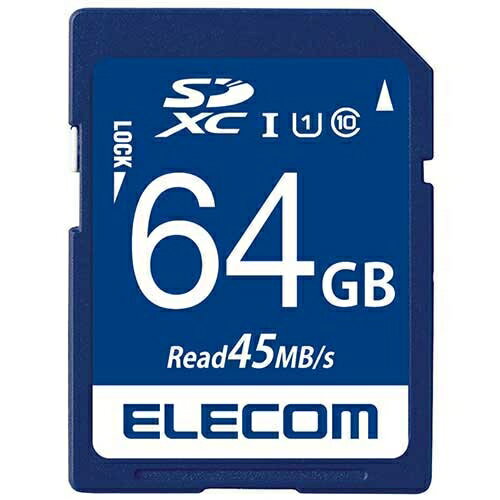 エレコム SDXCメモリカード 64GB MF-FS064GU11R 4953103319936