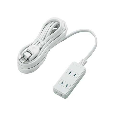 エレコム 電源タップ 3個口 5m T-ST02-22350WH 4953103382053