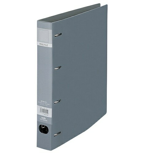 セキセイ ロックリングファイルA4S 4穴 F-534 グレー 4974214134959