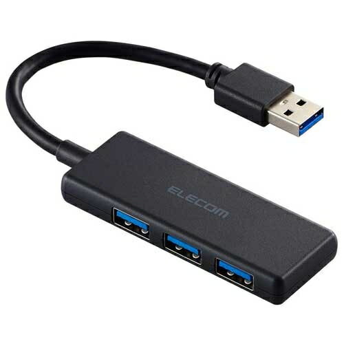 エレコム USBハブ3ポート3.0対応 U3H-H030BK 4549550340076