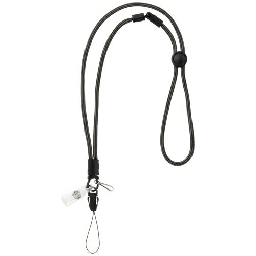 ソニック 多機能丸紐ストラップ MH-223-D 黒 4970116026125