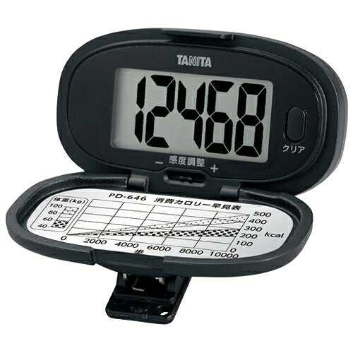 タニタ 歩数計 PD-646-BK ブラック 4904785564602