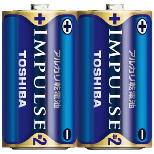 東芝 インパルス アルカリ乾電池単2 2個パック 4904530022593