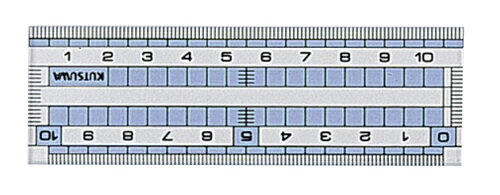 [ゆうパケット可/1個まで] 直線定規 10cm クツワ 4901478001505