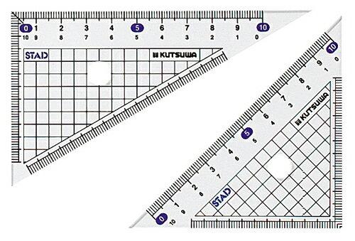 三角定規 10cm クツワ 4901478010217（30セット）