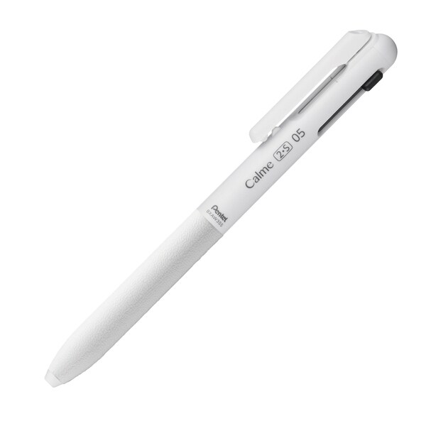 ぺんてる Pentel BXAW355W Calme（カルム） 多機能ボールペン 0.5mm グレイッシュホワイト軸 4902506402424