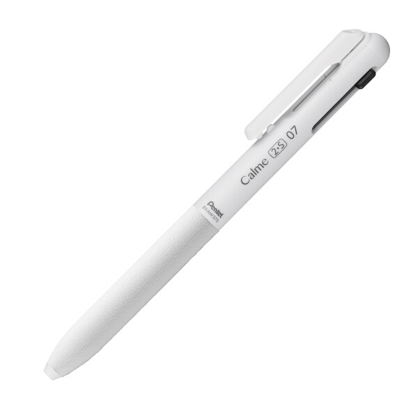 ぺんてる Pentel BXAW375W Calme（カルム） 多機能ボールペン 0.7mm グレイッシュホワイト軸 4902506402516