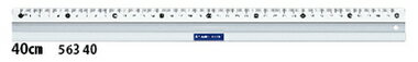 デザイン、教育現場に欠かせないアルミ製直定規のシリーズ。樹脂製の定規に比べてアルミ製の定規は衝撃に強く、折れたり欠けたりする心配がほとんどない。アルミ製で軽量なので持ち運びにも便利。15から60までの全6種類の長さのラインアップで、幅広い目的と用途に活用できる。■製品特徴・衝撃に強く、変形しにくいアルミ製。・クッション性の高い滑り止め付き（60cm のみマグネット付き）