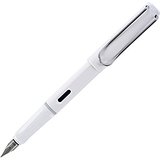 ゆうパケット可/5個まで LAMY ラミー 万年筆 ペン先M(中字) サファリ ホワイト L19WT-M 両用式 コンバーター別売