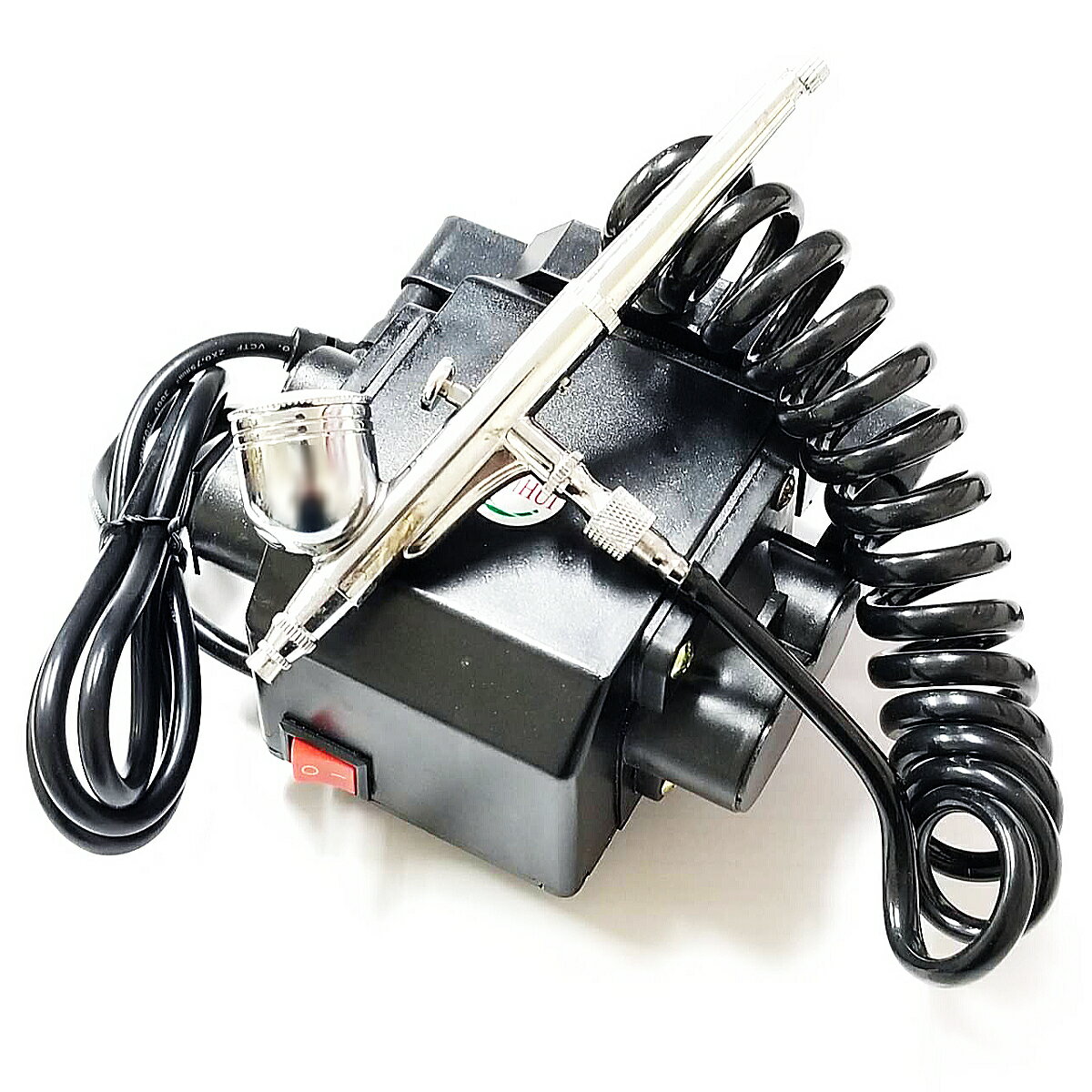 エアブラシWアクション口径0.3mmミニコンプレッサー付