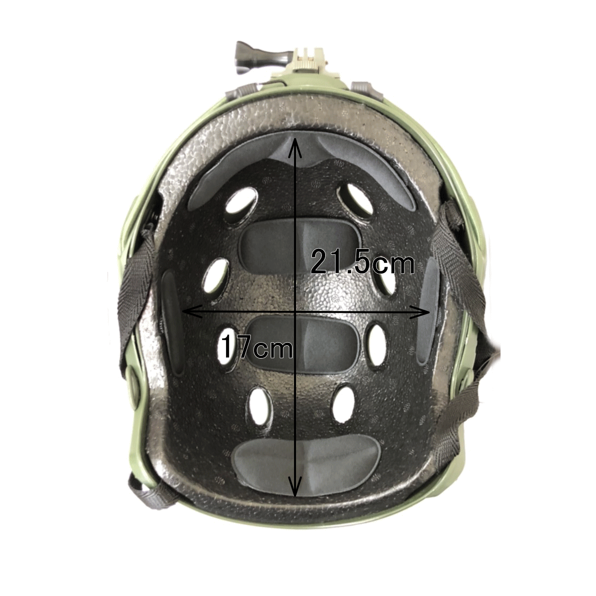 エアガン ガスガン 電動ガン ライフル コスプレ サバゲーに タクティカル ヘルメット ミリタリー ファスト Gopro カメラマウント付き タクティカルマウント ヘッドセット 特殊部隊 装着可 固定マウント ゴーグル フリーサイズ カーキ ライト ナイトビジョン サバイバル