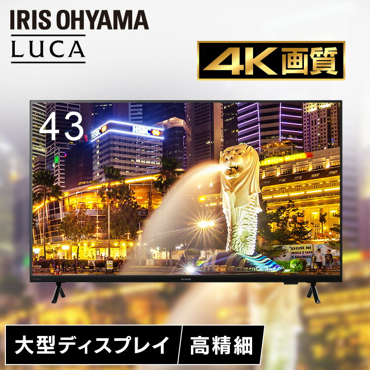 【設置サービス対象】大型ディスプレイ 43型 4K 高精細 ハーフグレア 反射を低減 壁掛け オフィス 会議 学校 授業 43v型 大型モニター 液晶ディスプレイ アイリスオーヤマ DO-DU434S 【HS】 *[2506SX]