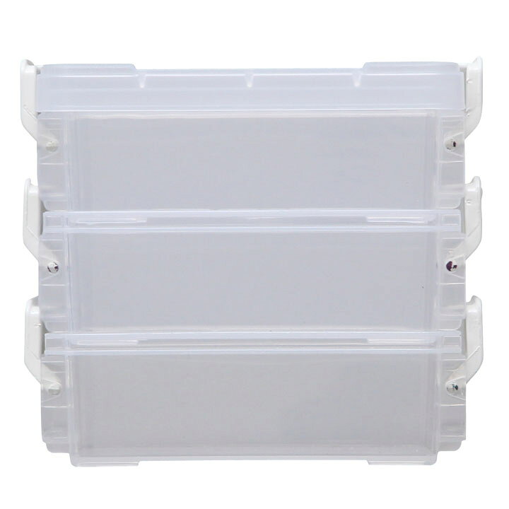 書類ケース 持ち運び ケース クリアケース 透明 クリア オフィス 3個セット 深型 フタ付き 連結 重ねる 軽い 印刷物 書類 収納 小物収納 会社 キャビネット ジョイントケース 書類収納 ジョイントケース JIC-M アイリスオーヤマ【★2】