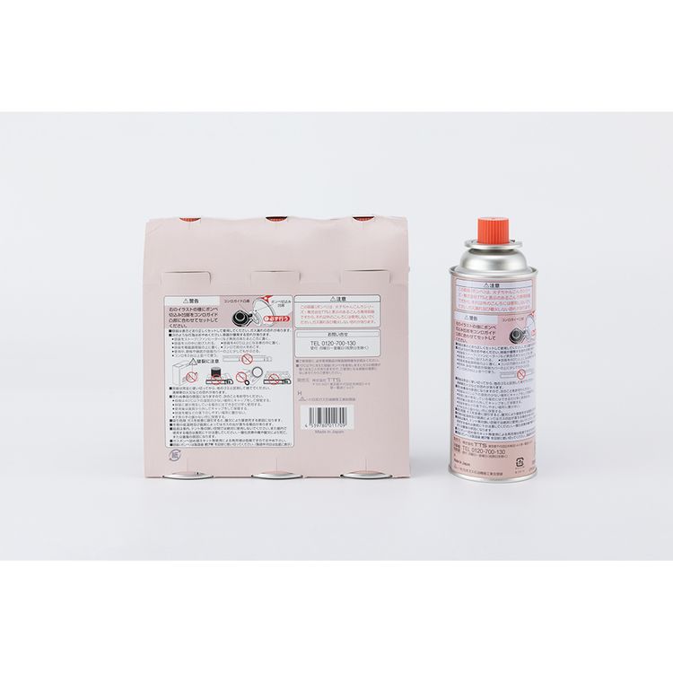 カセットコンロ コンロ ガスコンロ Dr.HOWS カセットボンベ3Pセット TH BNB10300004コンロ ミニコンロ デザインコンロ 防災 アウトドア ガスボンベ ガス 3本セット エココンロ 250g TTS 【B】