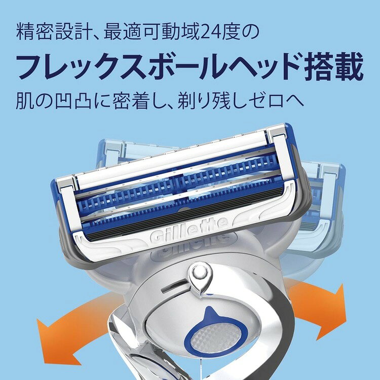 オフィス家具堂の【2個セット】スキンガードフレックスボールマニュアルホルダー 髭剃り ひげそり ヒゲソリ かみそり カミソリ T字 ひげ ヒゲ 剃刀 シェーバー Gillette｜アングル3