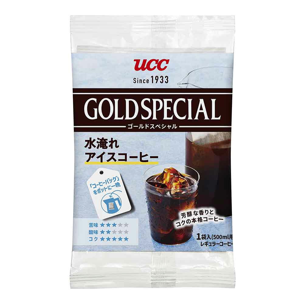 オフィス家具堂の【6個セット】 水出しコーヒー パック UCC ゴールドスペシャル コーヒーバッグ 水淹れ アイスコーヒー 30g×4袋 芳醇な香り しっかりとしたコク 水出し コーヒー 珈琲 レギュラーコーヒー コールドブリュー Cold Brew *｜アングル3