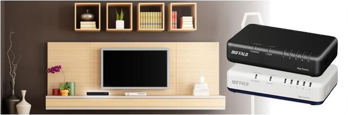 【在庫あり平日即日発送】BUFFALO　バッファローGiga対応スイッチングハブ5ポートHUBLSW6-GT-5EPL/BK ブラック(正規製品)メーカー1年保証 その1