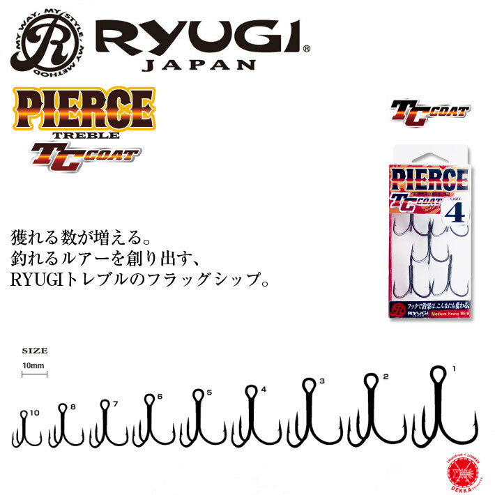 10%off!! RYUGI / リューギ 【 PIERCE TREBLE TC COAT / ピアストレブル TCコート】木村健太 キムケン 山田祐五 市村直之 伊藤巧 トレブルフック(代引き不可商品)drt