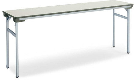 Point！ ■特長 脚おりたたみ式の会議用テーブルです。 薄型天板で、軽快なデザイン性と軽量化を実現しました。 環境に配慮した【グリーン購入法適合商品】です。 完成品です。 アジャスター付です。 下肢(足が入る)空間：幅1700・高さ658mmです。 キャンパスノートなどで文房メーカーとしても 有名な大手オフィス家具メーカーのコクヨ製です。 ■天板カラー 3色から選べます。 ■機能 ■安心の最大3年間メーカー保証 JOIFA(日本オフィス家具協会)顧客ガイドラインに基づき、通常の状態で使用の場合、 外観、表面仕上げは1年、機構部、可動部は2年、構造体は3年となります。 ■納品に関する注意事項！！ メーカー直送　平日配送となります。 原則、土日祝祭日配送は不可となります。 時間帯指定可能(午前・午後)。時間指定不可となります。 納入前日までに当日の納品時間をメールにてお知らせ致します。 メーカー配送員が開梱・組立設置・梱包材の処分まで行ないます。 メーカー 　コクヨ　kokuyo Kkamura KOKUYO サ　イ　ズ 　外寸法/W1800×D450×700mm 　下肢空間寸法/W1700×H658mm 　重量:12.5kg 機　　　能 　脚おりたたみ式 　グリーン購入法適合 素　　　材 　天板/表面材：メラミン化粧板&#8195;エッジ：樹脂押出材（オレフィン系樹脂） 　構造：枠組みフラッシュ、ペーパーコア 　天板厚み：15mm 　脚フレーム/スチールパイプ、焼付塗装、アジャスター付 配送方法 　メーカー直送　平日納入　日にち予約制 (時間帯指定可/時間指定不可) 用　　　途 　PCチェア　パソコンチェア　OAチェア 　オフィスチェア　ビジネスチェア　事務用チェア 　会議チェア　ミーティングチェア　打合せ用チェア 　学習机用チェア　勉強机用チェア　 　学校教育　学習塾 などの 文教施設用チェア 　医療 施設用 チェア 　福祉 施設用 チェア用クッション 納　　期 　メーカーに在庫がある場合は、ご入金確認後、7〜10日程でのお届けとなります。 　天板カラーによって、異なります。 　メーカ在庫がない場合には、納入までに1〜2ヶ月程でのお届けとなります。 　納期につきましては、別途メールにてご連絡致します。 注　意　！ 　上記配送料は、(北海道・沖縄・離島を除く)日本国内のお客様のみ 　とさせていただきます。 　エリア外のお客様は特別配送手数料が別途かかる場合がございます。 　（ ご注文受付時にご連絡致します。） 　地方配送の場合には、エリア配送曜日がございます。 　エレベーターなし2F以上への納品の場合は、1F軒下お渡しとなります。 　商品画像はメーカーから提供されたものです。 　撮影環境 （ 機材 ・ 光 等 ） により、 　多少 実物と色味が異なる場合がございます事を予めご承知置き下さいませ。 　商品カラーやイメージは、 　撮影時の光 ・ 撮影機材や、 ご利用PCの機能 ・ 仕様環境によって、 　色味や明暗か異なる場合がございますことを 　あらかじめご承知置き下さいませ。 　メーカー諸般の事情 ・ 物価の変動 ・ 品質の改良＆向上などにより、 　予告なく、商品の機能 ・ 仕様が変更される場合がございます。 　あらかじめご承知置き下さいませ。　
