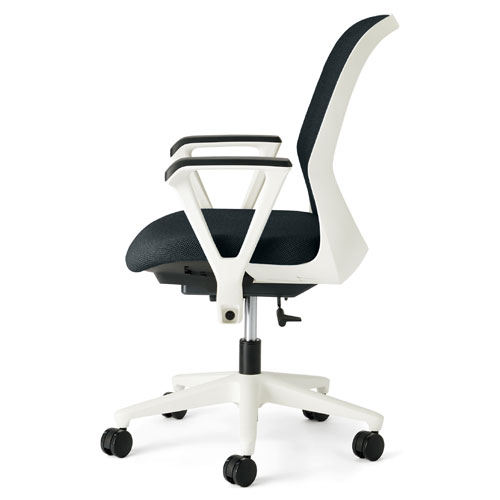 プラス フィータ2チェア Fita2 ミドルバック ループ肘付 樹脂脚 KB-FT50/00/60MKL 1脚 シートスライド ..