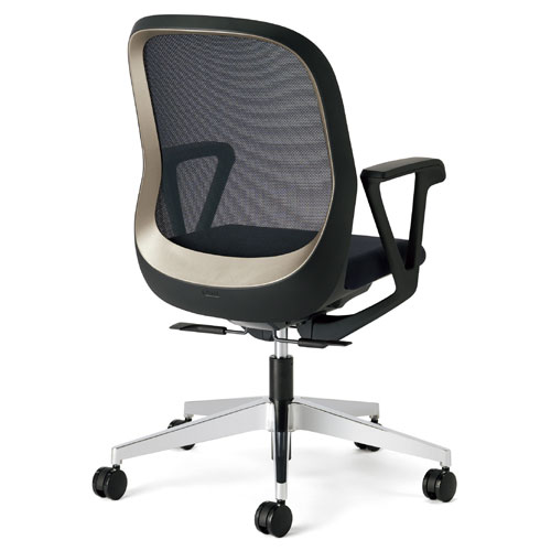 プラス フィータ2チェア Fita2 ミドルバック ループ肘付 アルミ脚 KB-FT63MKL 1脚 シートスライド ロッ..