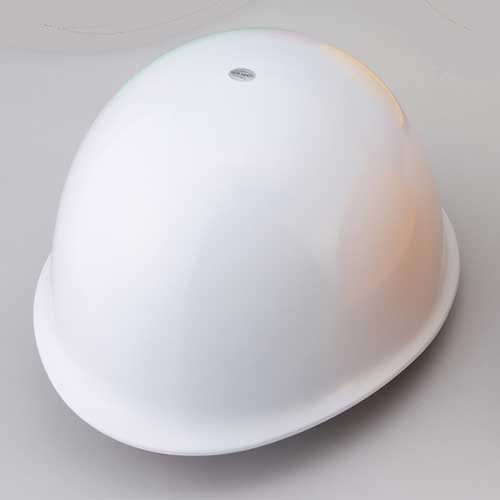 【 2024/03/04 AM　在庫有り 】 防災用品　ヘルメット つば無　飛来・落下物、電気用　ホワイト色 　804975　10個入　◆軽量　◆フィット感を追求 　◆厚生労働省保護帽検定合格品　◆あごひも付　◆ABS樹脂 （ 帯電防止処理加工 ）　◆送り付け