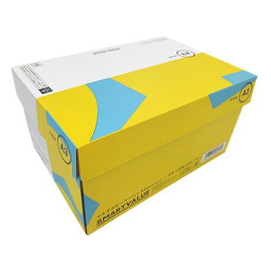 【法人配送限定】スマートバリュー コピーペーパー 中性紙 A3 2500枚 A008J コピー機(モノクロ),普通紙FAX(モノクロ),レーザープリンタ(モノクロ),インクジェットプリンタ(モノクロ・単色),普通紙FAX(インクジェット方式)に最適