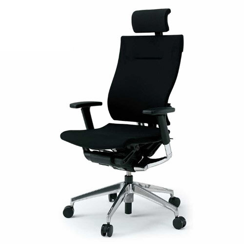 イトーキ スピーナチェア[Spina][クロスタイプ][エクストラハイバック][ベースカラーZ9][可動型肘付][張地カラー選べる全8色][アルミミラー脚]ナイロンキャスター][受注生産]オフィス,SOHO,ご自宅,役員室,病院,医院,市役所,区役所,役場,学校,学習塾向け