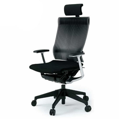 イトーキ スピーナチェア[Spina][エラストマータイプ][エクストラハイバック][ベースカラーT1][T型肘付][張地カラー選べる全2色][樹脂脚]ナイロンキャスター][受注生産]オフィス,SOHO,ご自宅,役員室,病院,医院,市役所,区役所,役場,学校,学習塾向け