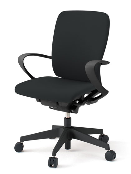 イトーキ フルゴチェア〔fulgo〕ハイバック ループ肘付 選べるベースカラー2色 選べる張地カラービニー..