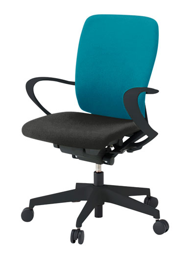 イトーキ フルゴチェア〔fulgo〕ハイバック ループ肘付 1脚 選べるベースカラー2色 選べるPV張地カラー..