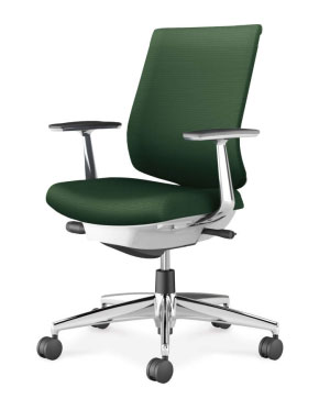 コクヨ ウィザード4チェアー[Wizard4] ローバック アルミポリッシュ脚 アルミ肘付 オートフィットシンクロロッキング 座の高さ調節 座の奥行き調節 ロッキングの強さ調節 選べる本体カラー全2色 選べる張地カラー全13色(布/PVCレザー張り) 選べるキャスタータイプ