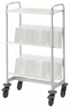 ライオン事務器 大型キャスター強化タイプ 天板付き ファイルワゴン 2段式 TAF-672T 1台 ◆大型キャスター付き ◆W672×D412×H1080mm ◆お客様組立式 ファイル収納 デスクサイドワゴン オフィスワゴン