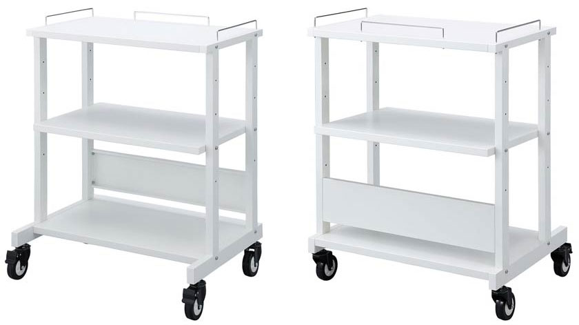 サンワサプライ　マルチカート　1台分　◆大型キャスター付き　◆セキュリティワイヤー取付可能　◆可動式..