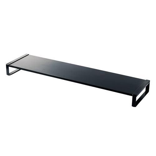 Rakuten - サンワサプライ スチール製机上ラック(ブラック) MR-LC209BKN W1000×D257×H89mm 重量:3.8kg スチール(エポキシ樹脂粉体塗装) 耐荷重:15kg 完成品