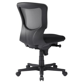 シンクロロッキングメッシュチェア　SNC-NET19GY[グレー色][ミドルバック][肘なし][4段階背もたれ角度固定][モールドウレタン座面][ガス圧上下昇降][ナイロン双輪キャスター][組立家具]オフィス,SOHO,PCデスク,,福祉施設,病院,公共施設,学校,学習塾向け