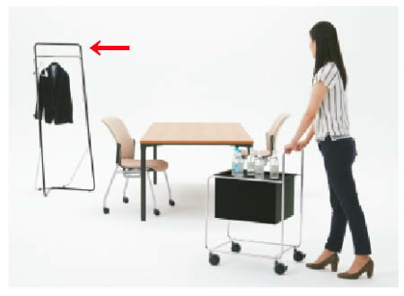 【 2022/10/24 AM 在庫有り 】 プラス リリエ コートハンガー 1台分 【 ほぼ完成品 】 relier シリーズ プラスジョインテックス ※ ...