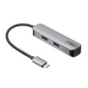 サンワサプライ USB Type-Cマルチ変換アダプタ ( HDMI付 ) USB-3TCHP6S 1台分 ◆USB 5Gbps ◆Windows ◆macOS ◆iPadOS ◆Chrome ◆USB Type-C対応 ◆4K60Hz ◆PD100W ◆セルフパワー・バスパワー両対応(2)